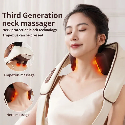 SerenityTouch™ Wireless Electric Shiatsu Neck and Back Massager